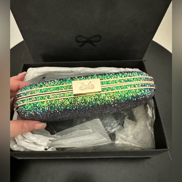 Anya Hindmarch Bags Nwt Anya Hindmarch Glitter Clutch Poshmark